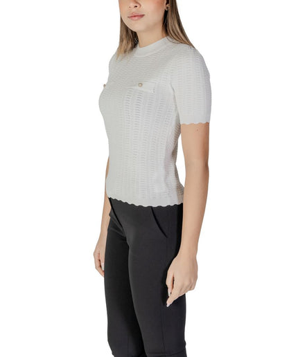 Morgan De Toi White Recycled Polyester Tops & T-Shirt