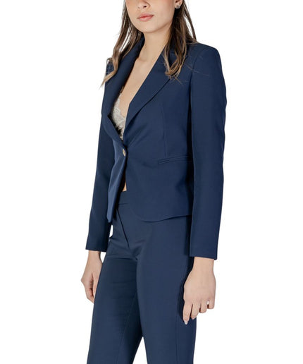 Rinascimento Blue Polyester Suits & Blazer