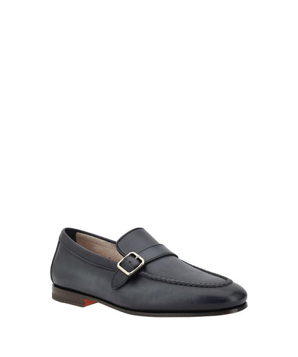 Santoni Loafers with a single buckle