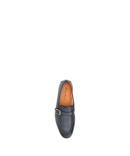 Santoni Loafers with a single buckle