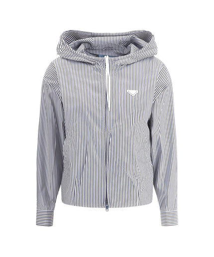 Prada Striped hooded Jacket